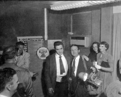 1956 Oct 12 Tom Diskin , Elvis, Jimmie Willis and fans at the Heart O' Texas Coliseum.jpg