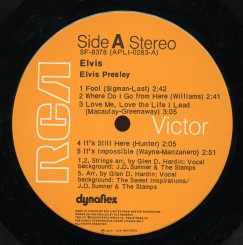 Album Label - Elvis [AKA The Fool album] - Side A - 001.jpg