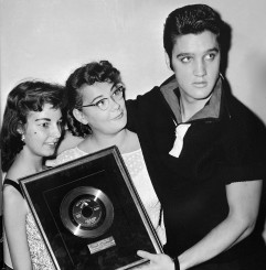 28th October 1956 with gold record for Love Me Tender [2].jpg