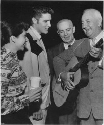 Elvis 8th Nov 1954 - Memphis State University, Barbara Burnette, R M Robinson and Mayor Frank Tobey .jpg