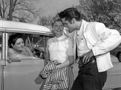 018 - 19th April 1957 - Gladys in Car.jpg