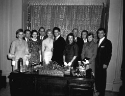 1961 March 08 Gov Office_The Jordanaires and wives.jpg